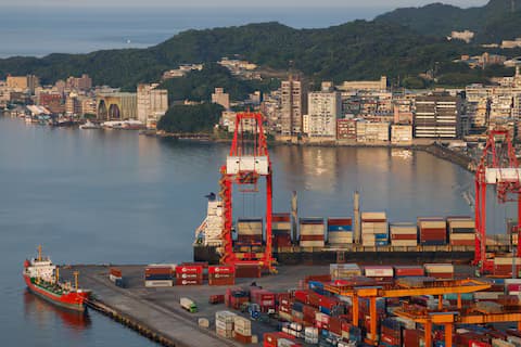 Container Equipment on Taiwan Port